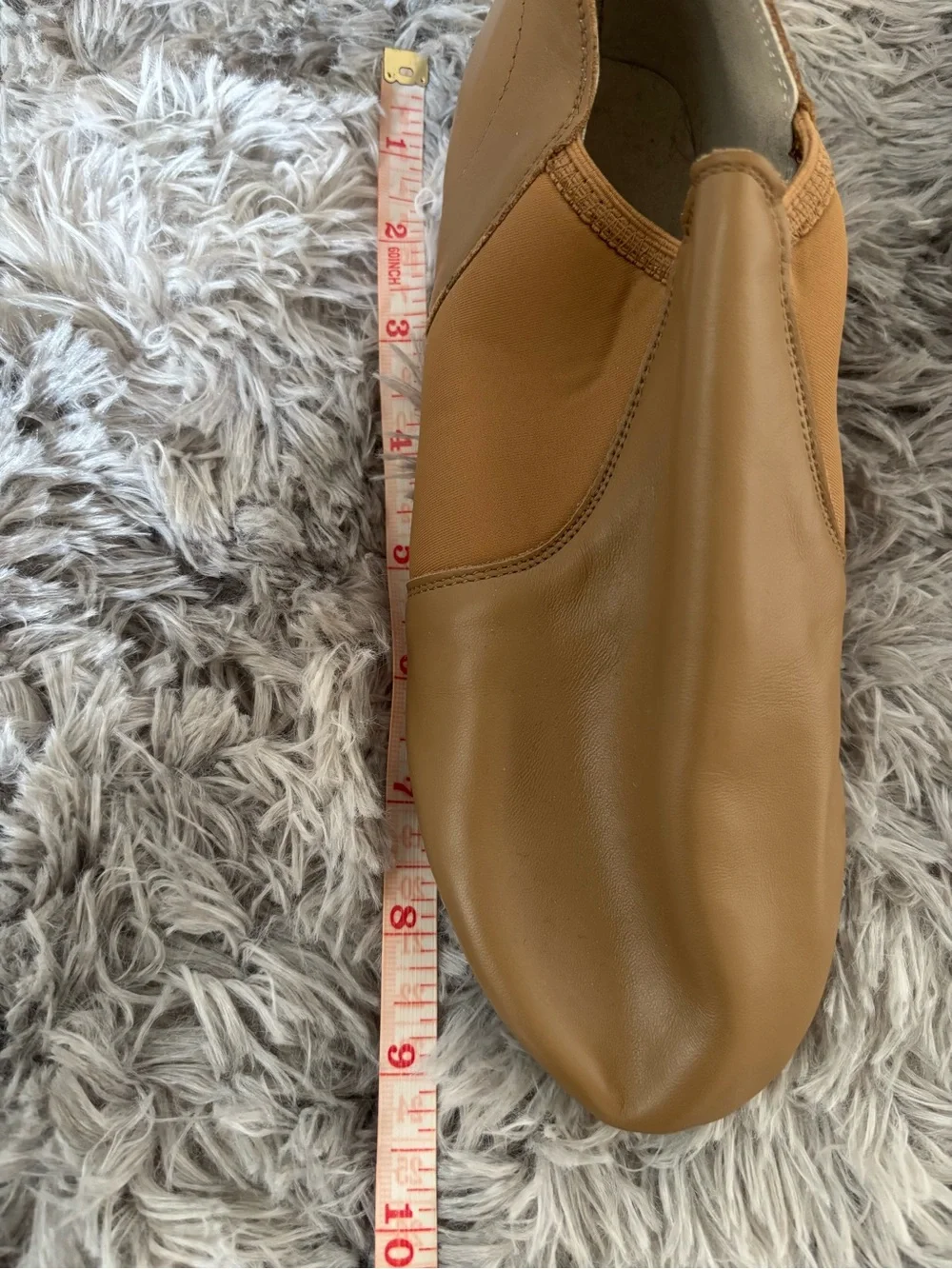 Kids Tan Dress Slip-On Shoes